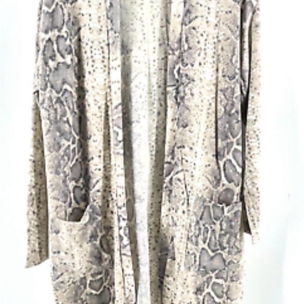 Snake Print Long Duster - Picture 3 of 9